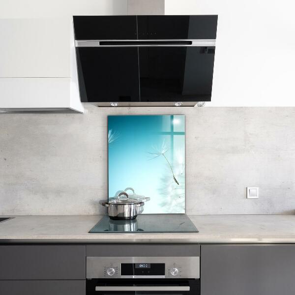 Spatscherm keuken glas Paardenbloem in de wind