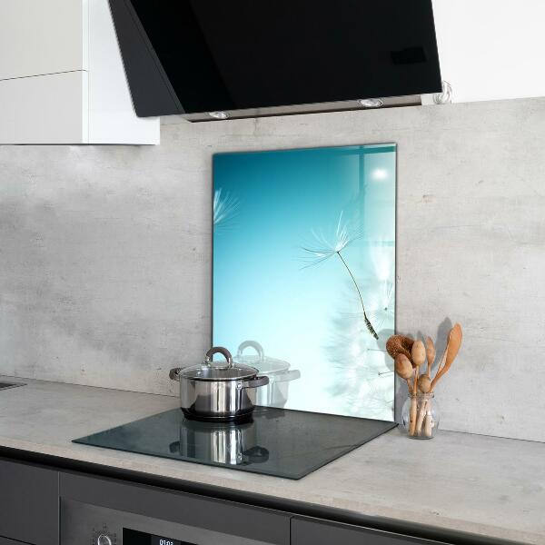 Spatscherm keuken glas Paardenbloem in de wind