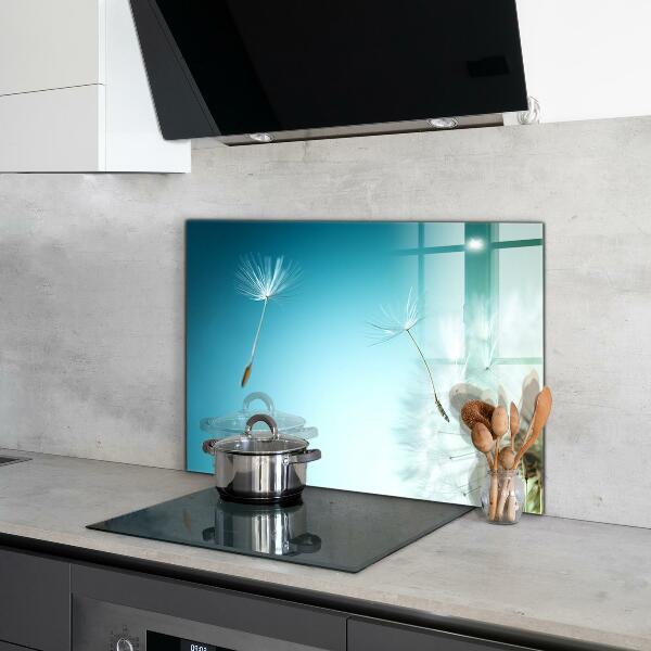 Spatscherm keuken glas Paardenbloem in de wind