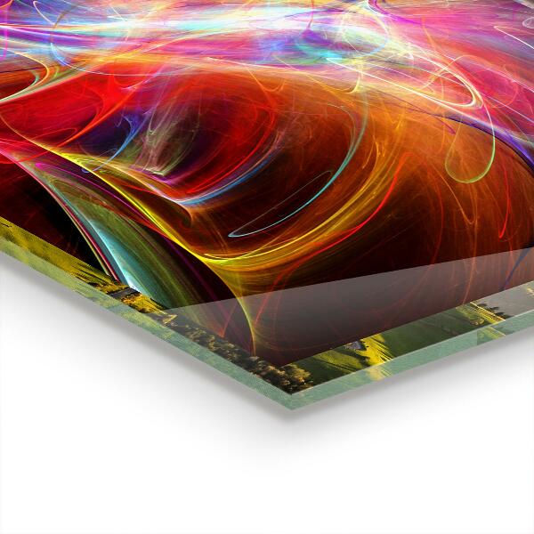 Keuken achterwand glas Abstracte vibrerende energie