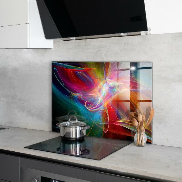 Keuken achterwand glas Abstracte vibrerende energie