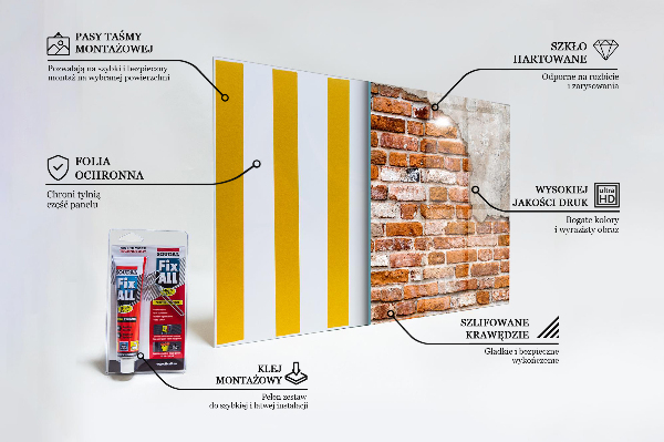 Foto achterwand keuken Muur van natuursteen en bakstenen