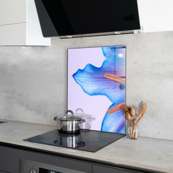 Keuken achterwand glas Prachtige blauwe lelie