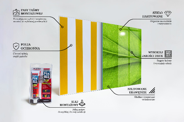 Spatplaat keuken Details van het groene blad