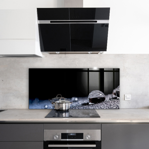 Keuken achterwand glas Een dauwdruppel in de ochtend