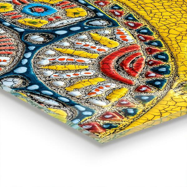 Spatplaat keuken Keramische mozaïek van een schildpad