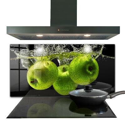 Spatplaat keuken Groene appels in water