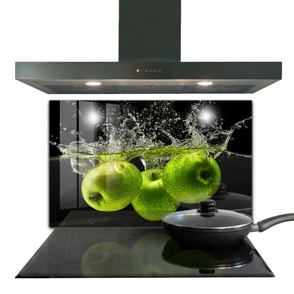 Spatplaat keuken Groene appels in water