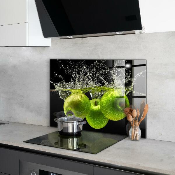 Spatplaat keuken Groene appels in water
