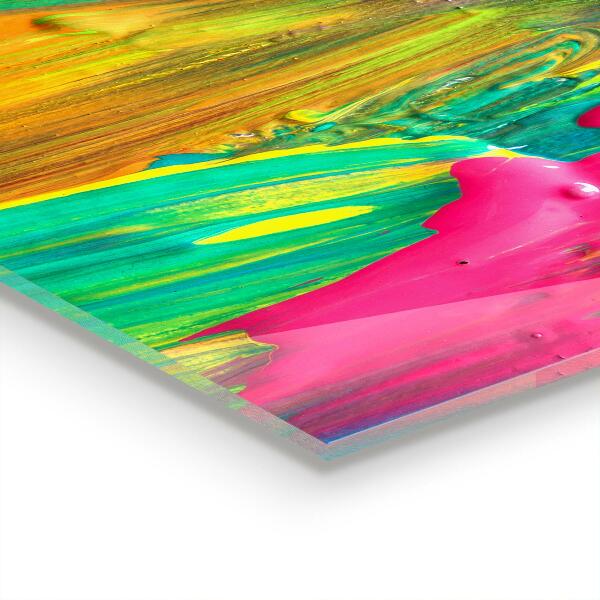 Spatscherm keuken glas Textuur van gekleurde verf