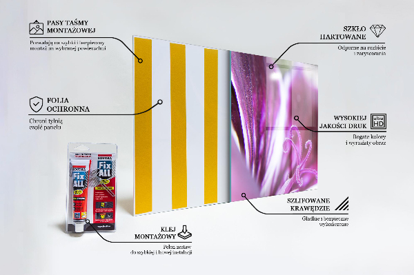 Spatplaat keuken Roze bloemdetails Natuur