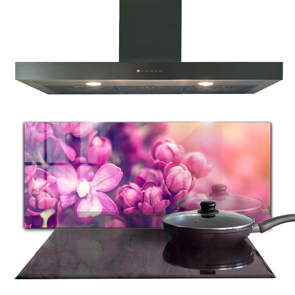 Foto achterwand keuken Roze lelies, natuurlijke schoonheid