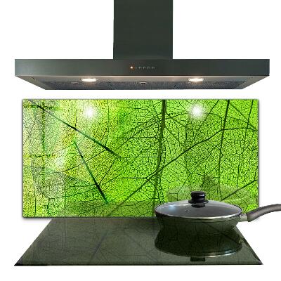 Keuken achterwand glas Groene bladtextuur