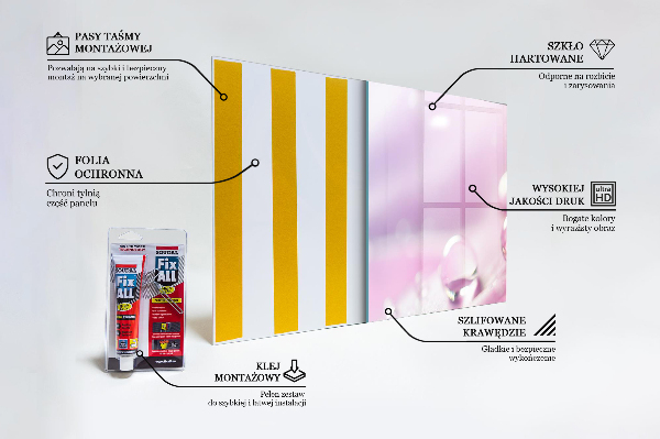 Keuken achterwand glas Dauwdruppels op een roze bloem