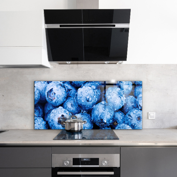 Keuken achterwand glas Rijpe bosbessen