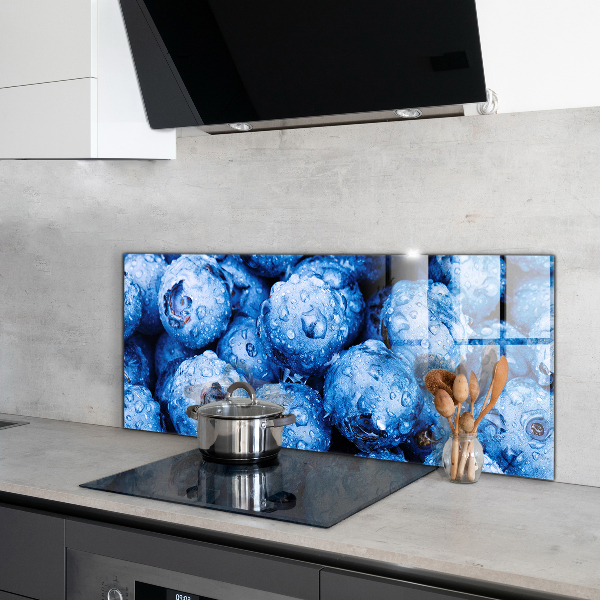 Keuken achterwand glas Rijpe bosbessen