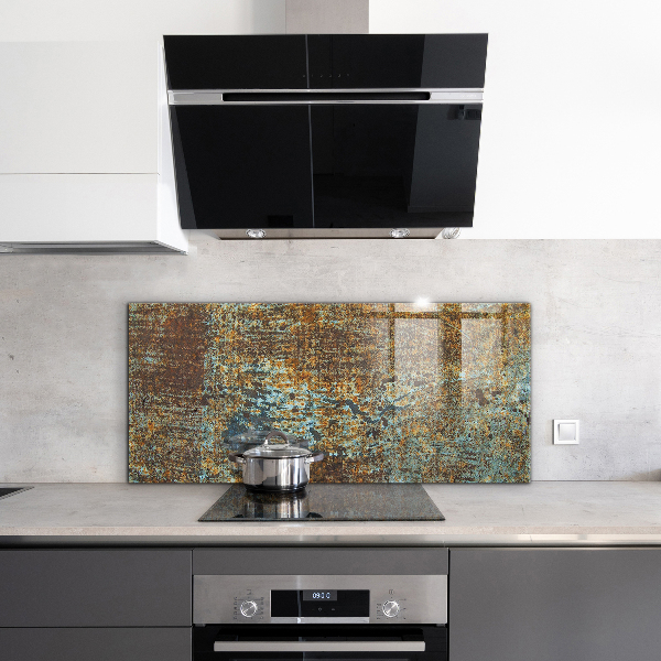 Spatplaat keuken Oude metaaltextuur