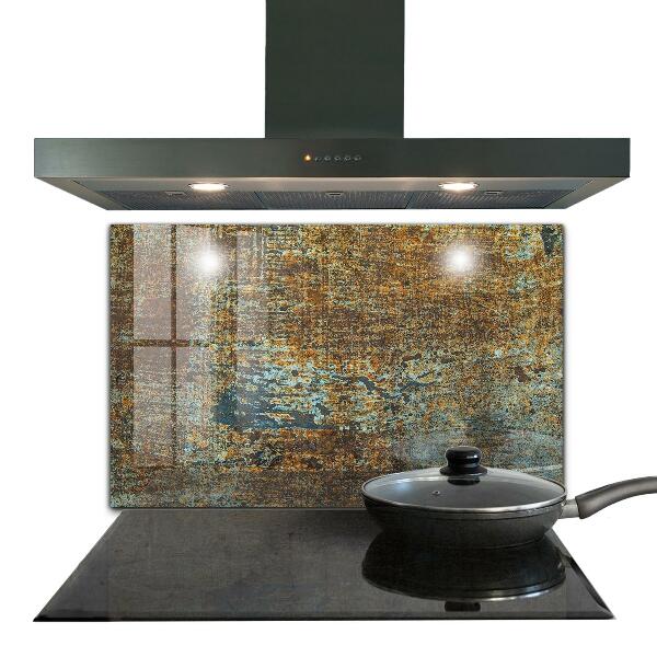 Spatplaat keuken Oude metaaltextuur