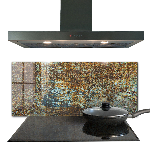 Spatplaat keuken Oude metaaltextuur