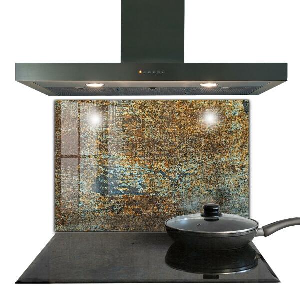 Spatplaat keuken Oude metaaltextuur