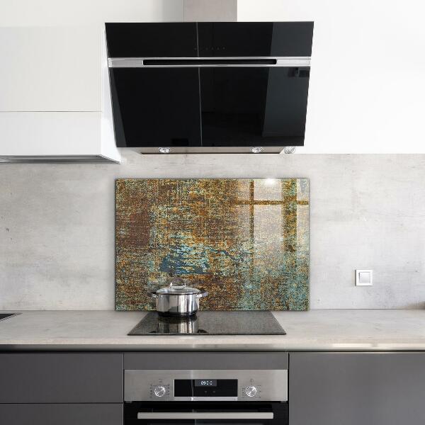 Spatplaat keuken Oude metaaltextuur