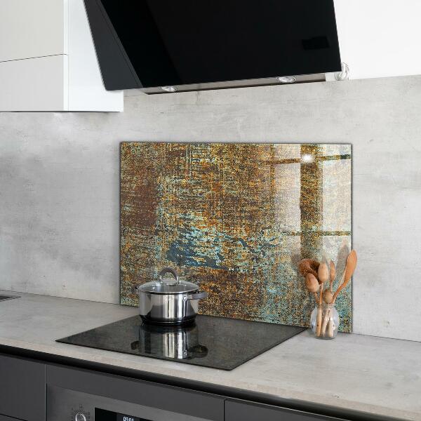 Spatplaat keuken Oude metaaltextuur