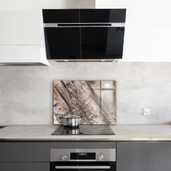 Spatscherm keuken glas Structuur van boomschors en stam
