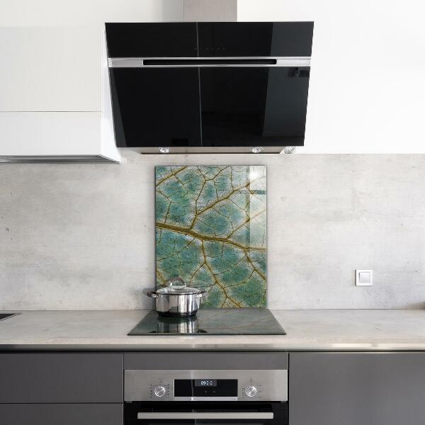 Spatplaat keuken Bladstructuur