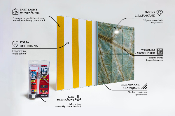 Spatplaat keuken Bladstructuur