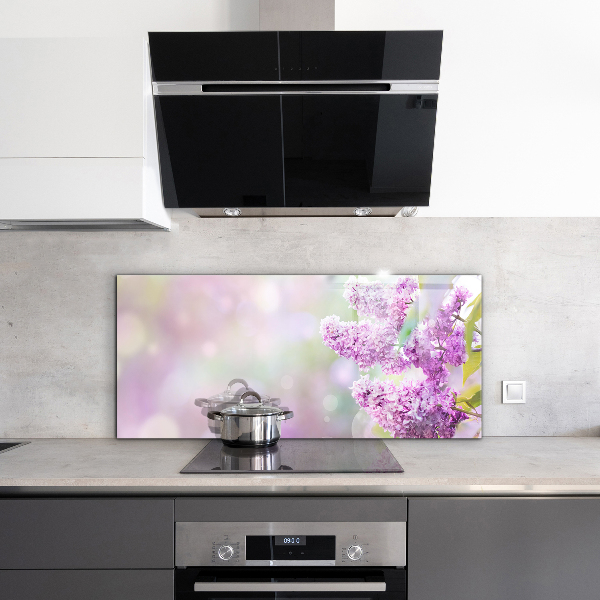 Foto achterwand keuken Bloeiende zomersering in de tuin