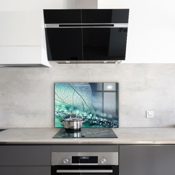 Keuken achterwand glas Fijne bladstructuur