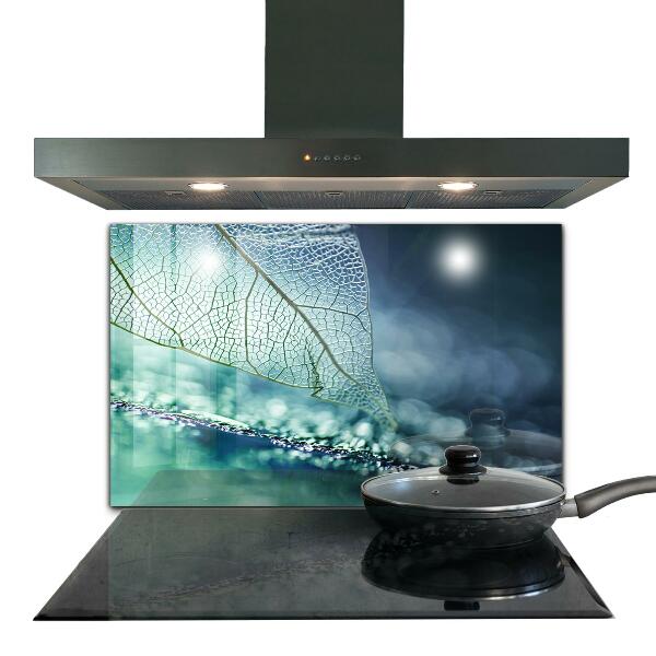 Keuken achterwand glas Fijne bladstructuur