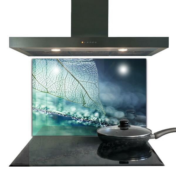 Keuken achterwand glas Fijne bladstructuur