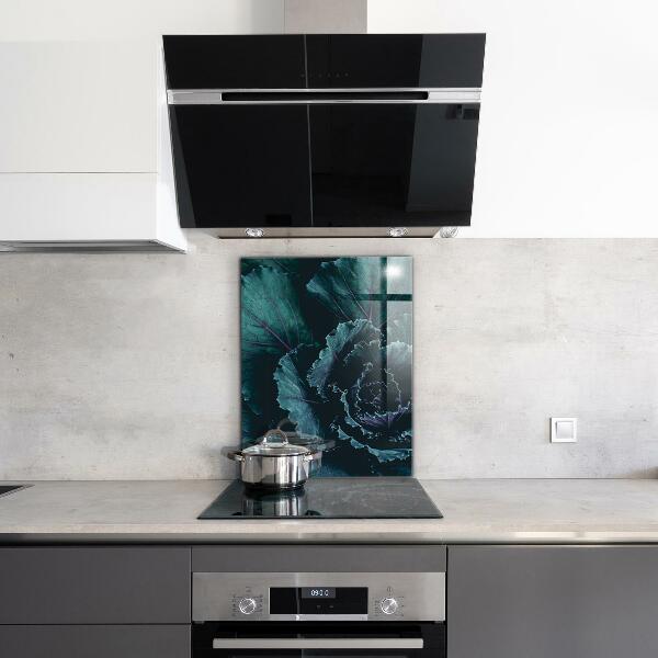 Spatscherm keuken glas Donkergroene koolbladeren