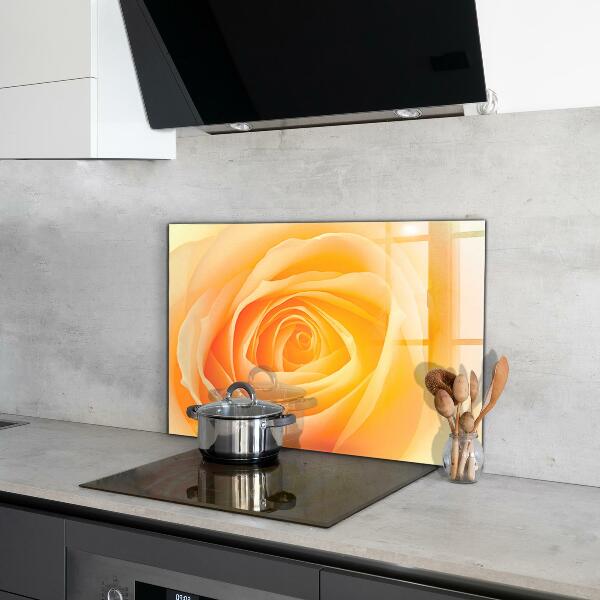 Achterwand keuken Gele roos