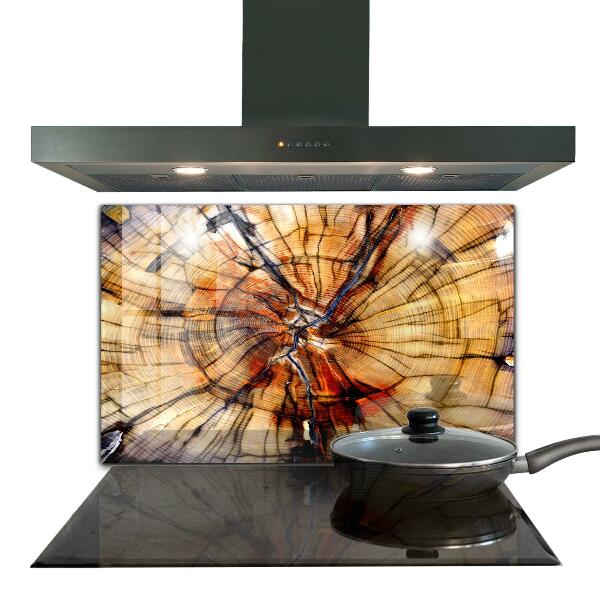 Spatplaat keuken Natuurlijke houtnerf