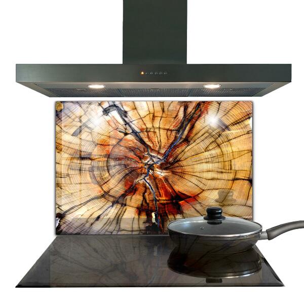 Spatplaat keuken Natuurlijke houtnerf