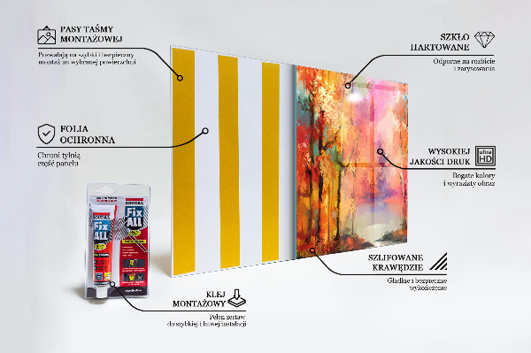 Foto achterwand keuken Herfstbomen in het park