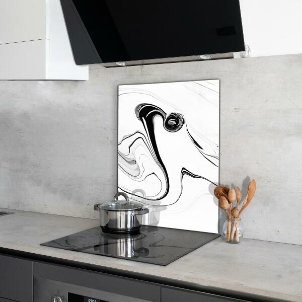 Spatscherm keuken glas Monochroom aquarel