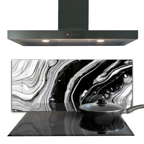 Foto achterwand keuken Monochroom Abstractie