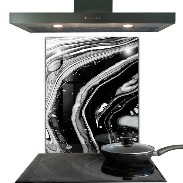 Foto achterwand keuken Monochroom Abstractie