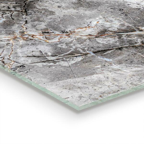 Achterwand keuken Grijze granieten marmersteen