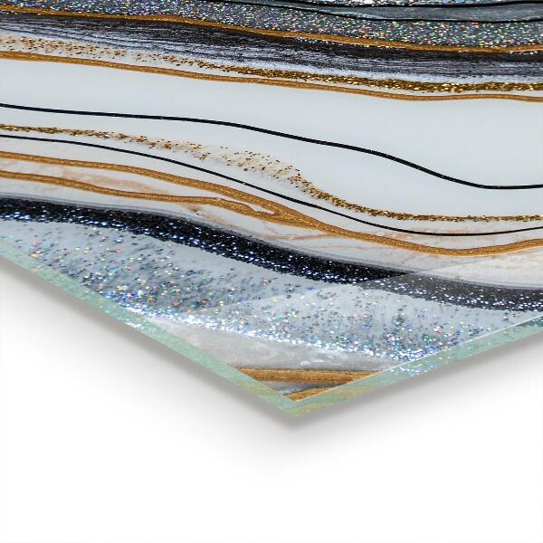 Spatplaat keuken Marmersteenstructuur