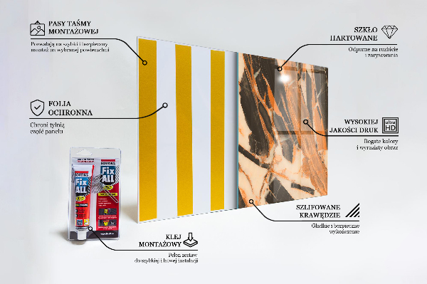 Spatscherm keuken glas Natuursteen samenstelling