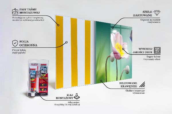 Keuken achterwand glas Zomerweide vlinderbloem