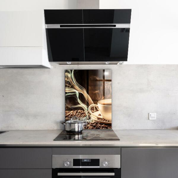 Achterwand keuken Een kopje aromatische koffie