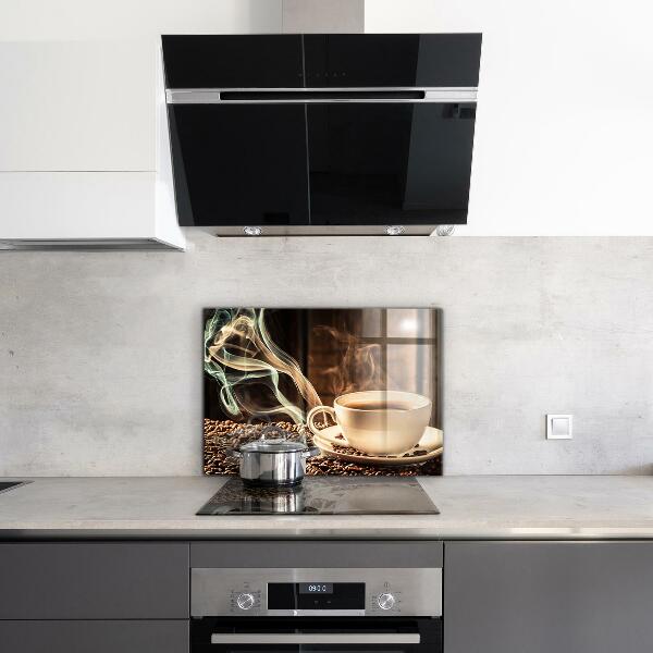 Achterwand keuken Een kopje aromatische koffie