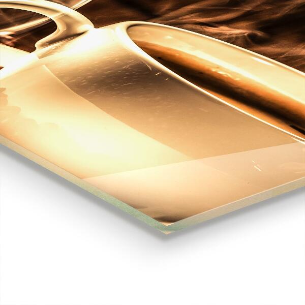 Achterwand keuken Een kopje aromatische koffie