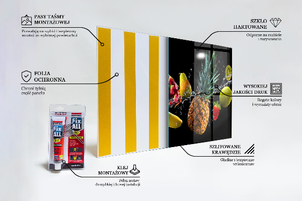 Keuken achterwand glas Sappige fruitcompositie
