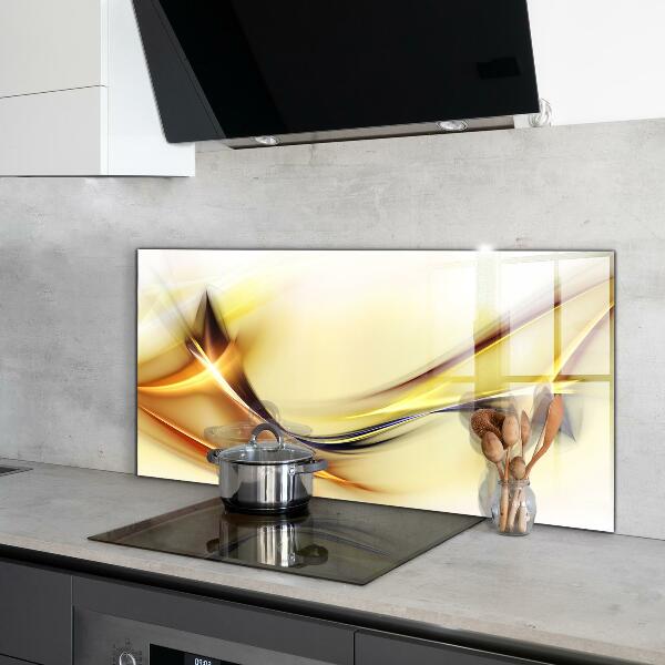 Achterwand keuken Energiegolfabstractie